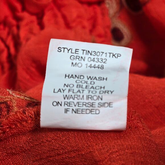 Fig and Flower‎ Petite Floral Embroidered Boho Long Sleeve Top PM - Picture 5 of 6